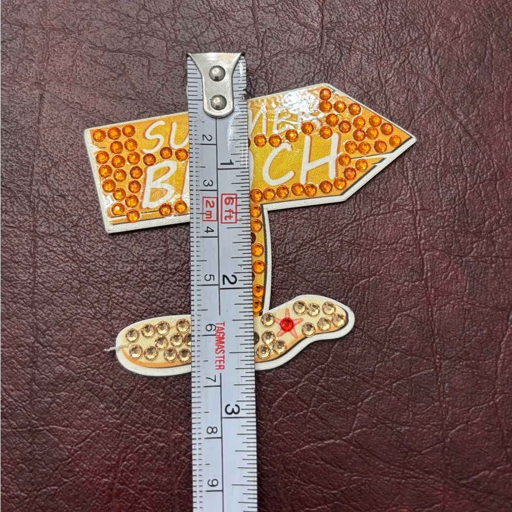 Summer Beach Rhinestone Magnet - Picture 2 of 3